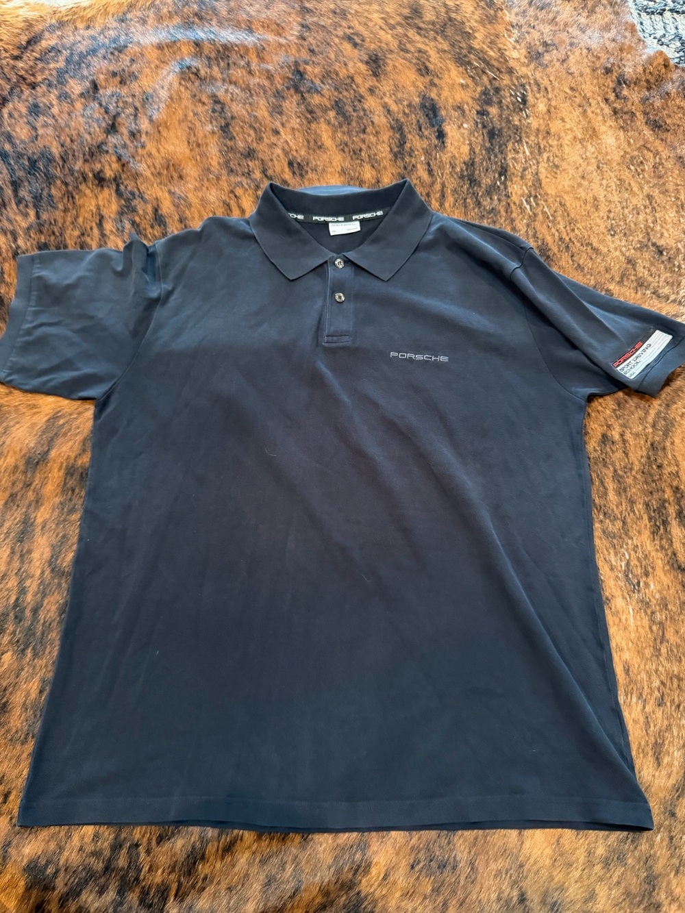 Vintage Authentic Porsche Design Sport Driving Polo Shirt Portugal Mens Sz XXL